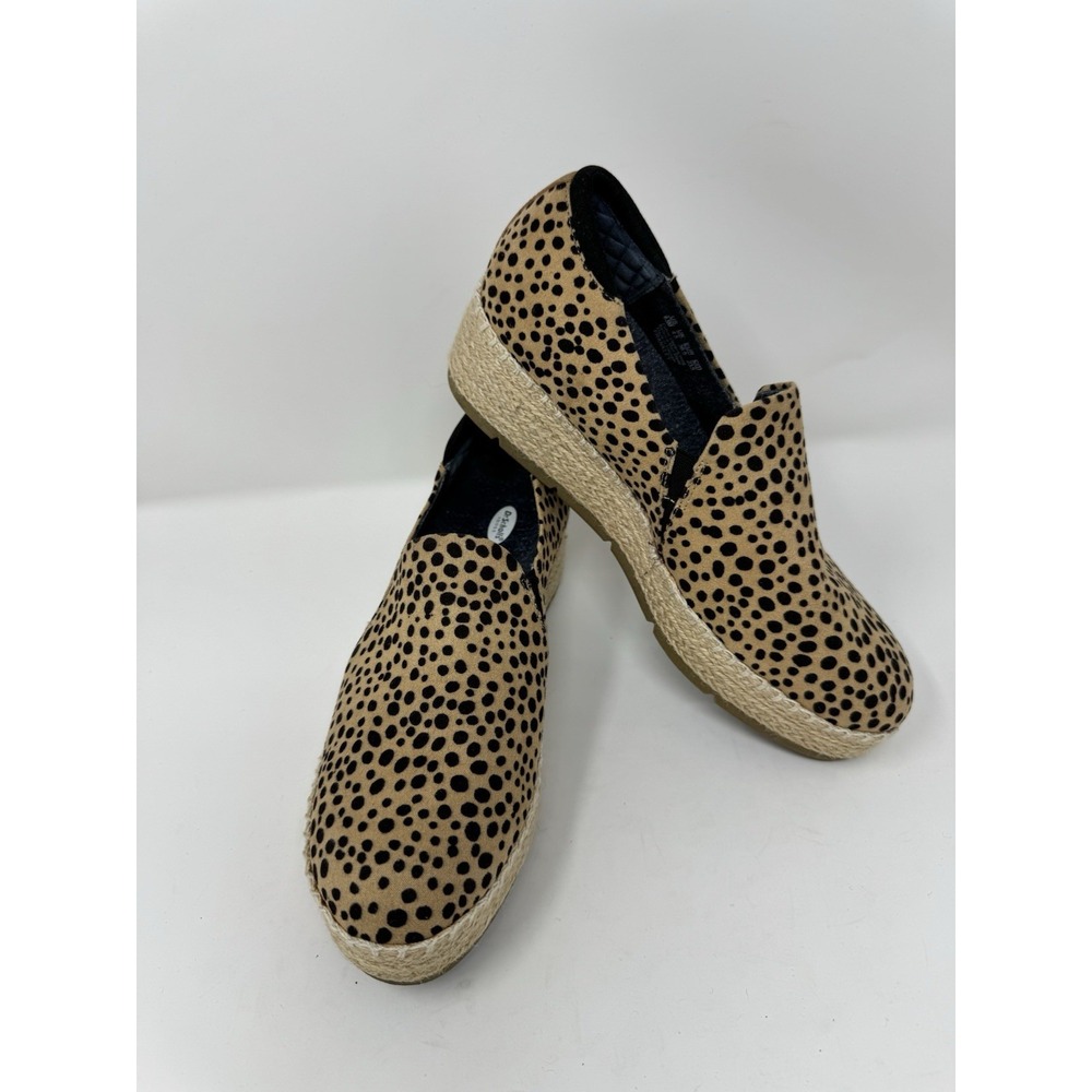 Dr. Scholls Be Free Slip on Women Shoes Espadrilles Cheetah Print Size 6.5 M